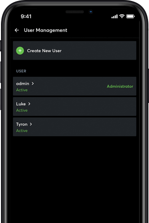 Benutzerverwaltung für die Zutrittskontrolle in Loxone App